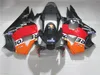 Gratis Custom Backings Set voor Honda CBR900RR 2002 2003 CBR954 Oranje Rood Wit Black Fairing Kit 02 03 CBR954RR CBR 954RR BS22