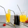 Ecofvriendelijke waterfles tuimelaar Straw herbruikbaar rechte en buig kleurrijke feest metaal roestvrij staal drinkstro1203974