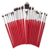 Högkvalitativ 20pcs Makeup Brushes Sets Pulver Foundation Eyeshadow Brush Kits Make Up Brushes Professional Makeup Beauty Tools Gratis frakt