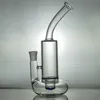 Siklon Bong Cam Bongs Bubbler Silindir Cam Kabarcık Bong Tornado Figürmü Lifebuoy Base Siklon Perkolator 10 '' Cam Su Boruları Bükülmüş Boyun Su Bong