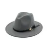 MEN039S FEDORA HAT für Gentleman Woll Wide Bim Jazz Church Cap Band Wide Flat Bim Jazz Hats Stylish Trilby Panama Caps EEA76567902