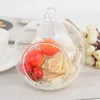 Borosilicaat Glas Crystal Glas Opknoping Kaars Houder Kandelaar Home Bruiloft Diner Diner Decor Grass Candle Holder