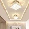 Modern Square Crystal Ceiling Lights Simple Aisle Porch Entrance Spotlight Home Indoor Lighthing Balcony Crystal 5W LED Ceiling Lamp