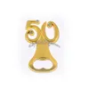 50PCS 50th Bottle Opener Anniversary Favors 50th Wedding Party Keepsake Birthday Gifts Supplies Event Giveaways Ideas