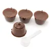Capsule di caffè con 1 cucchiaio di plastica Capsule di caffè ricaricabili 150 volte riutilizzabili compatibili per Nescafè Dolce Gusto