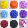 Luxe witte kunstmatige rose zijde bloem bal opknoping kussen ballen 30 cm 12 inch dia ball voor bruiloft decoratie benodigdheden