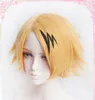 Wysokiej jakości Kaminari Denki Peruki Moje bohater Odporne na ciepło Włosy Syntetyczne Cosplay Costume Wig + Wig Cap