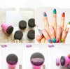 Nail Art Makeup Styling Werkzeuge Maniküre Schwamm Nail Art Stamper Werkzeuge mit 5 Stück Nagelschwamm für Farbverlauf Hohe Qualität