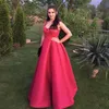 Prosty A-Line Prom Dress Eleganckie Sweetheart Neck Neck Bez Rękawów Zipper Back Floor Długość Party Suknia Tanie Custom Made Arabia wieczorna sukienka