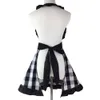 Vintage Gingham Apron Home Kitchen Limpening Products Salia de roupas de unhas femininas 1223677