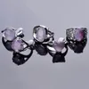 30 stcs mode sieraden natuursteenring amethist edelsteen ringen moderingen voor feest zilveren edelsteen ringen sieraden9163221