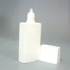 클래식 흰색 플라스틱 사각형 병 화장품 빈 흰색 플라스틱 로션 병, BB 크림 플라스틱 병 30 ml 50 ml F770