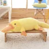 Dorimytrader Bonito Dos Desenhos Animados Pato Brinquedo De Pelúcia Gigante Bicho De Pelúcia Patos Amarelos Boneca Travesseiro para Crianças Amigo Presente Deco 100cm 120cm D4071238