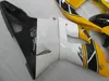 Free custom fairing kit for YAMAHA R1 1998 1999 yellow white black fairings YZF R1 98 99 QR43