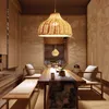 Ręcznie robione wiklinowe lampy wiszące ręcznie dzianiny zawieszenia lekkie naturalne wiklinowe materiały oświetlenie domu jadalnia restauracja hotel