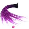 5 fili Kanekalon Dreadlocks da 24 pollici Grigio Ombre Crochet Trecce Sintetico Extensioni di capelli all'uncinetto 25 Colori disponibili1284492