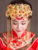 التنين الصيني زي العروس الزفاف شيونغسام الرجعية اكسسوارات للشعر