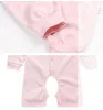 6 uppsättningar baby pyjamas sätter bomullsutskrift sovkläder passar toddler spädbarn avslappnad långärmad t-shirt + byxor nyfödda kläder A666-1