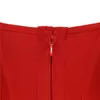 Women's Sleeveless One Piece Dresses Red Black Mini Bandage Dress Bodycon Evening Skirt Nightclub Party Dress