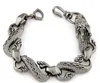 Exquisite en modieuze metalen gunstige draak en slang stijl armband
