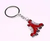 Free Shipping Fashion Crystal Ice Skate Shoe Alloy Keychain Car Accessories Bag Charm Pendant Keyring