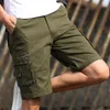 Männer Cargo Shorts 2024 Brand Army Green Tactical Shorts Men Coon losen Overalls Casual Short Hosen Plus Size Khaki