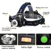 Huvudlampor Uppladdningsbar CREE XML T6 5000Lumens Zoom Huvudlampa Torch LED Headlamp + 18650 Batterilampa Ficklampa Lantern Night Fishing