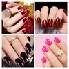 MIZHSE Titanium Nail Gel Polish Soak Off UV LED Glitter Nail Polish Rose Red Mirror Effect Gel Lacquer Lucky Art Design2879551