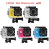SJ8000 الترا HD 4K كاميرا رياضية 2.0 LCD 30M للماء واي فاي عمل الكاميرا HD كاميرا الرياضة في الهواء الطلق متعدد الألوان