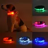 Husdjur hund USB valp uppladdningsbar LED Justerbar ljusa nylon halsband natt säkerhet blinkande glöd kamouflage krage
