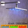 Rain Bathroom Shower Head Rotate 360 Degree Chrome Bathroom Rainfall LED Shower Head Water Saving High Quality