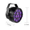 Mejor Precio 36W UV púrpura LED etapa luz DMX etapa iluminación efecto Par lámpara para fiesta discoteca DJ vacaciones decoración luces