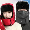Winter Outdoors Unisex Windproof Ear Flap Trooper Hat Face Mask Alloy button. Durable et pas facile à rouiller