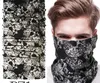 Kostuumaccessoires Dames Mannen Unisex Skull Mask halfgezichtsjaal voor Halloween-feestkleding