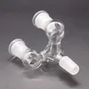 2 Stil Bir Dönüş İki Damla Drop Adaptor Bong Erkek - Kadın 14mm/18mm Cam Açılır Adaptör Cam Yağ Teçhizatları Adaptörleri