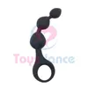 Toysdance Preto Silicone Anal Beads Para Brinquedos Adultos Do Sexo Flexível Bendable Butt Plug 14 * 3 cm Produtos Do Sexo Novidade Erótica Bola Anal S924