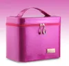 Fashion women's Makeup box Bag case lady's High Heel Pattern Portable Cartoon Make up Case Leather Beauty Case Trunk Han2441