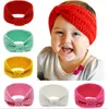 bandana malha de lã para o infante criança bebê aquecido nó fio de lã hairbands artesanal chriatms Acessórios de cabelo para meninos das meninas por atacado