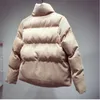 Tjocka Parka Kvinnor 2018 Ny vinterjacka Kvinnor Kort bomull Paddlad kappa Kvinna dragkedja OuterWear Casual Student Jacket EV148