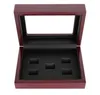 Wooden Box Championship Ring Display Case Wooden Boxs For Ring 2 3 4 5 6 Holes To Choose Rings and Collection Free Shipping