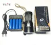 42000 Lumens ficklampa 12T6 LED Utomhus Högkraft Vattentät Flash Light för fiske med 4 * 18650 Batteri + Laddare