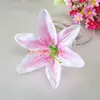 100pcs 8Colors available 13cm/5.1" Artificial Silk Tiger Lily Heads Lifelike Flower Head For DIY Wedding Party Home Decor