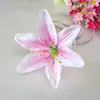 100PCS 8Colors tillgängliga 13cm / 5.1 "Konstgjorda silke tigerlilja Heads LifeLike Flower Head for DIY Wedding Party Home Decor