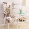 Hyha – housse de chaise de salle à manger avec lettres imprimées florales, en Spandex, élastique, Anti-salissure, extensible, amovible, pour siège de Banquet d'hôtel