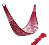 Top Grand 1 Pc Hammock Hamaca Jardim Portátil Acampamento Ao Ar Livre Mobília de Viagem Malha Hammock Balanço Balanço Cama de Nylon HangNet