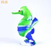 Glass oil burner water bongs Silicone smoking pipes Creative Seahorse design water pipe Glass bong with glass bowl silicone bongs