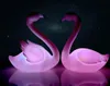 Pink Flamingo Cake Topper Decor per il compleanno Anniversario di matrimonio Led lampeggiante Incandescente Flamingo Night Light Hen XMAS Party Decoration regalo