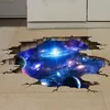 Creative 3D Universe Galaxy Wall Stickers For Ceiling Roof Self-adhesive Mural Decoration Personality Waterproof Floor Sticker1321I