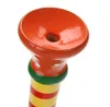 Troque de madeira colorido buglet bugês bugle brinquedo musical educacional para crianças bebê brinquedos de madeira instrumento musical trompete hooter