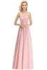 Sexiga riktiga bilder rosa 2019 nya ankomst billiga brudtärna klänningar Spaghetti remsor Backless Wedding Guest Prom Evening Wear Dress Bm0046